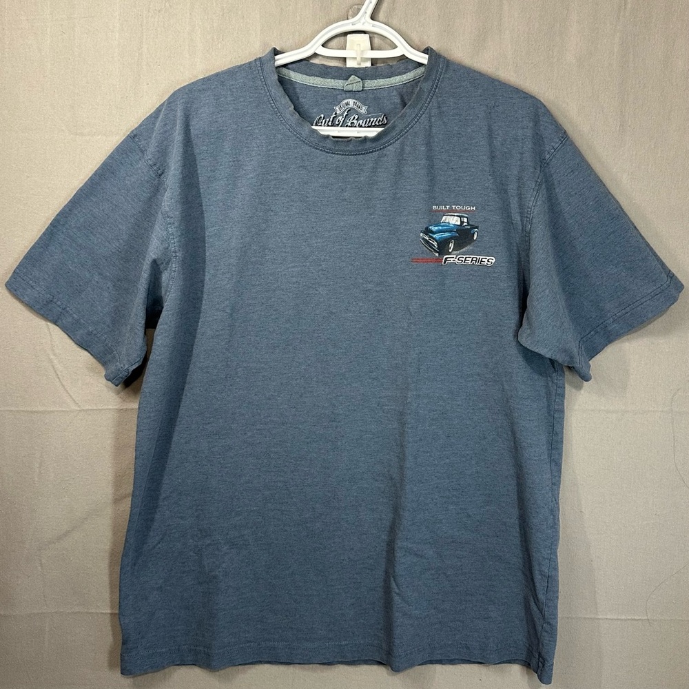 Vintage Ford F-Series Built Tough Graphic T-Shirt Blue Size L